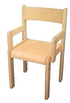 Image de Chaise avec accoudoirs H assise 30 cm